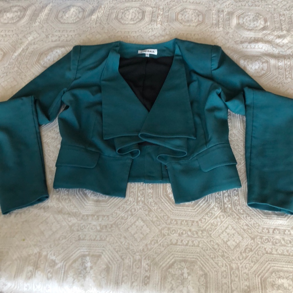 Lady Dutch Dark teal light weight jacket - Picture 2 of 4